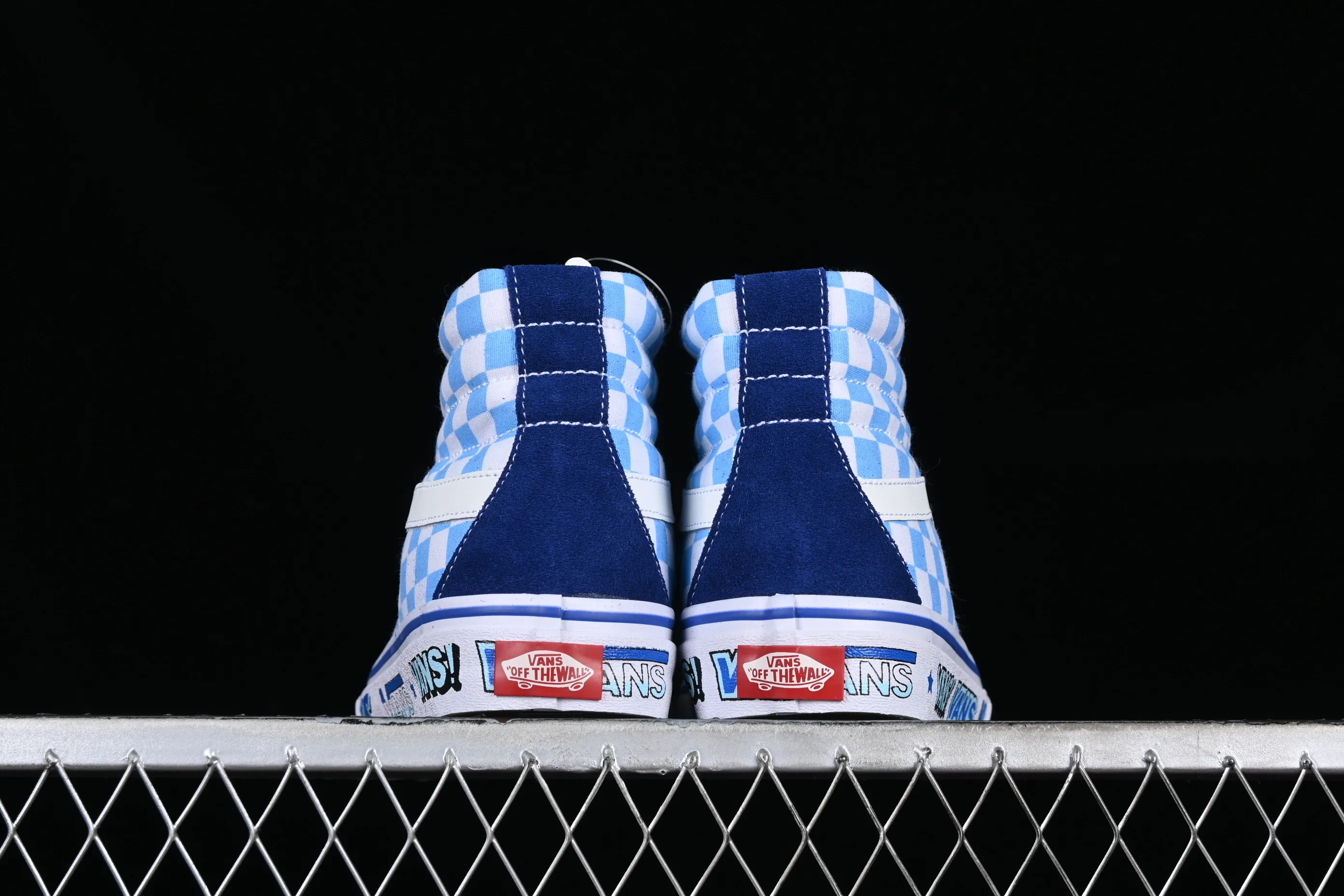 All categories Vans Vans series Vans Hi Vans high-top Vans Sk8-Hi 38 DX Vans official blue checkerboard casual canvas shoes VN0A5KRIA5I